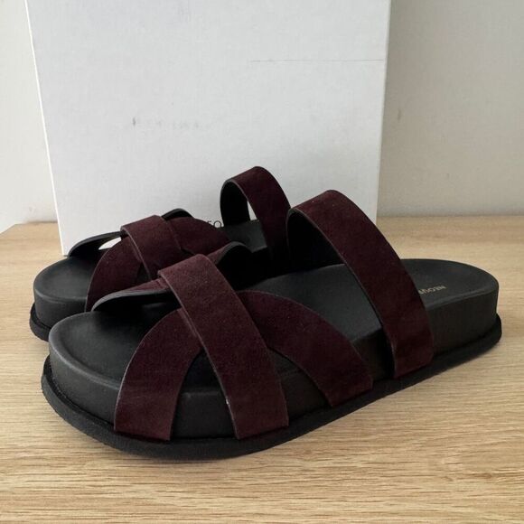 Neous Ibor Suede Slides 39 Chocolate - Picture 6 of 13